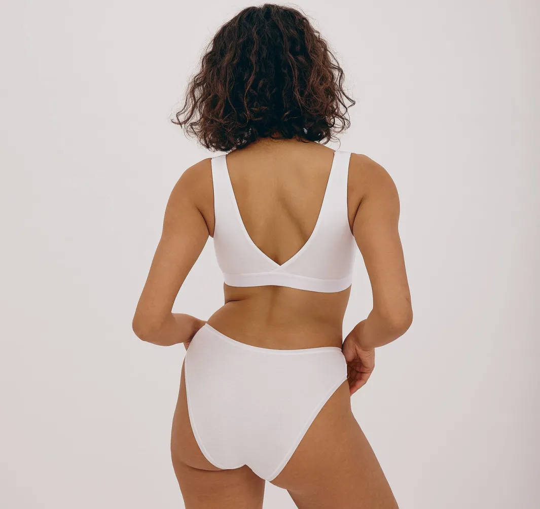 Hot Organic Basics Soft Touch Basic Bralette White