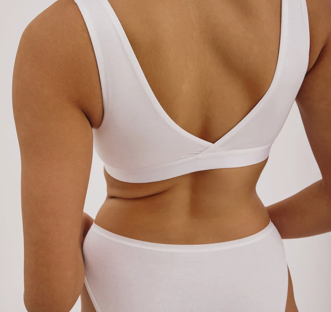 Hot Organic Basics Soft Touch Basic Bralette White