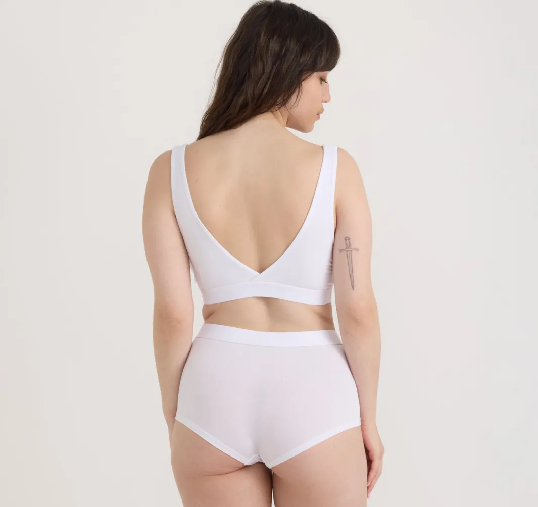 Hot Organic Basics Soft Touch Basic Bralette White