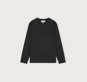 Online Organic Basics True Boxy Fit Long Sleeve Tee Black
