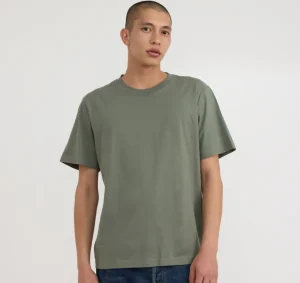 Hot Organic Basics True Boxy Fit Tee Seaweed