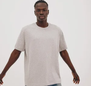 Clearance Organic Basics True Boxy Fit Tee GreyMelange