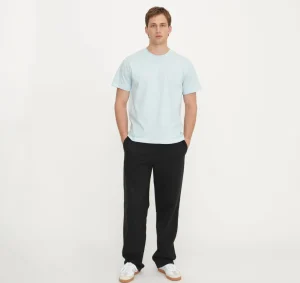 Outlet Organic Basics True Boxy Fit Tee LightBlue