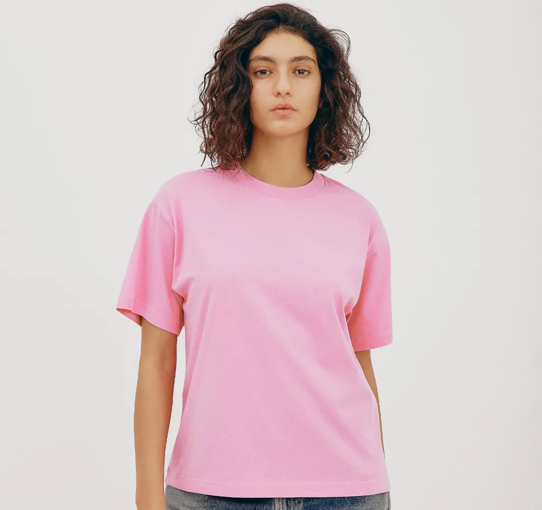Hot Organic Basics True Boxy Tee SoftPink