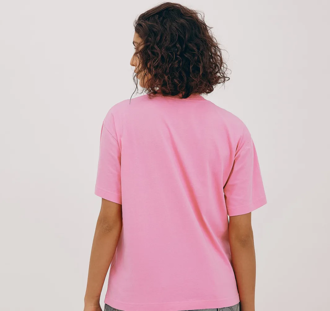 Hot Organic Basics True Boxy Tee SoftPink