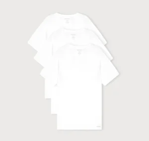 New Organic Basics True Crewneck Tee 3-Pack White