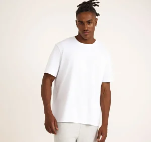 Shop Organic Basics True Heavy Boxy Fit Tee White