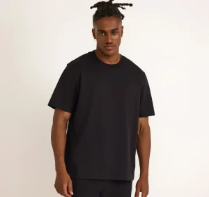 Outlet Organic Basics True Heavy Boxy Fit Tee Black