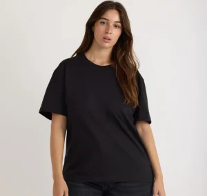 Sale Organic Basics True Heavy Boxy Tee Black