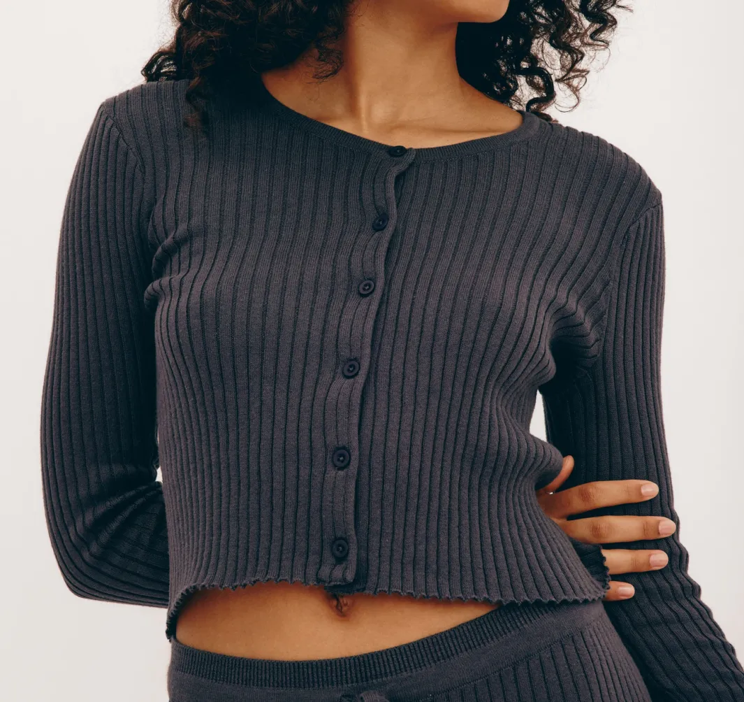 Cheap Organic Basics True Knit Cardigan Slate