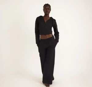 Flash Sale Organic Basics Weekend Straight Leg Sweatpants Black